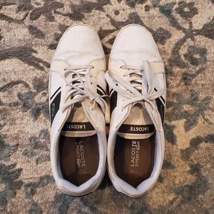 Lacoste Mens White Sneakers - size 13